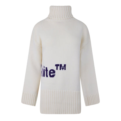 Logo Intarsia Turtleneck Sweater