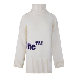 Logo Intarsia Turtleneck Sweater