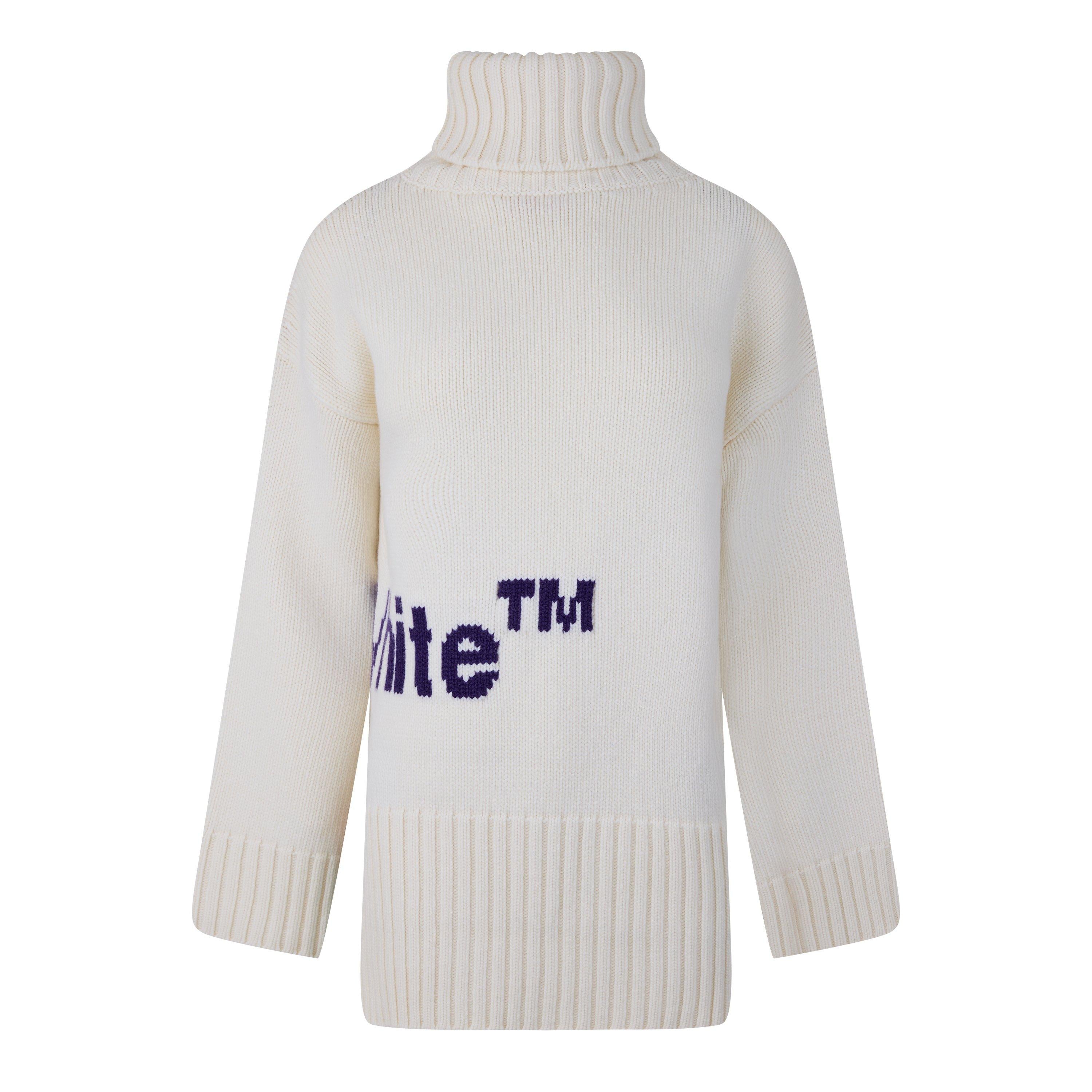 Logo Intarsia Turtleneck Sweater