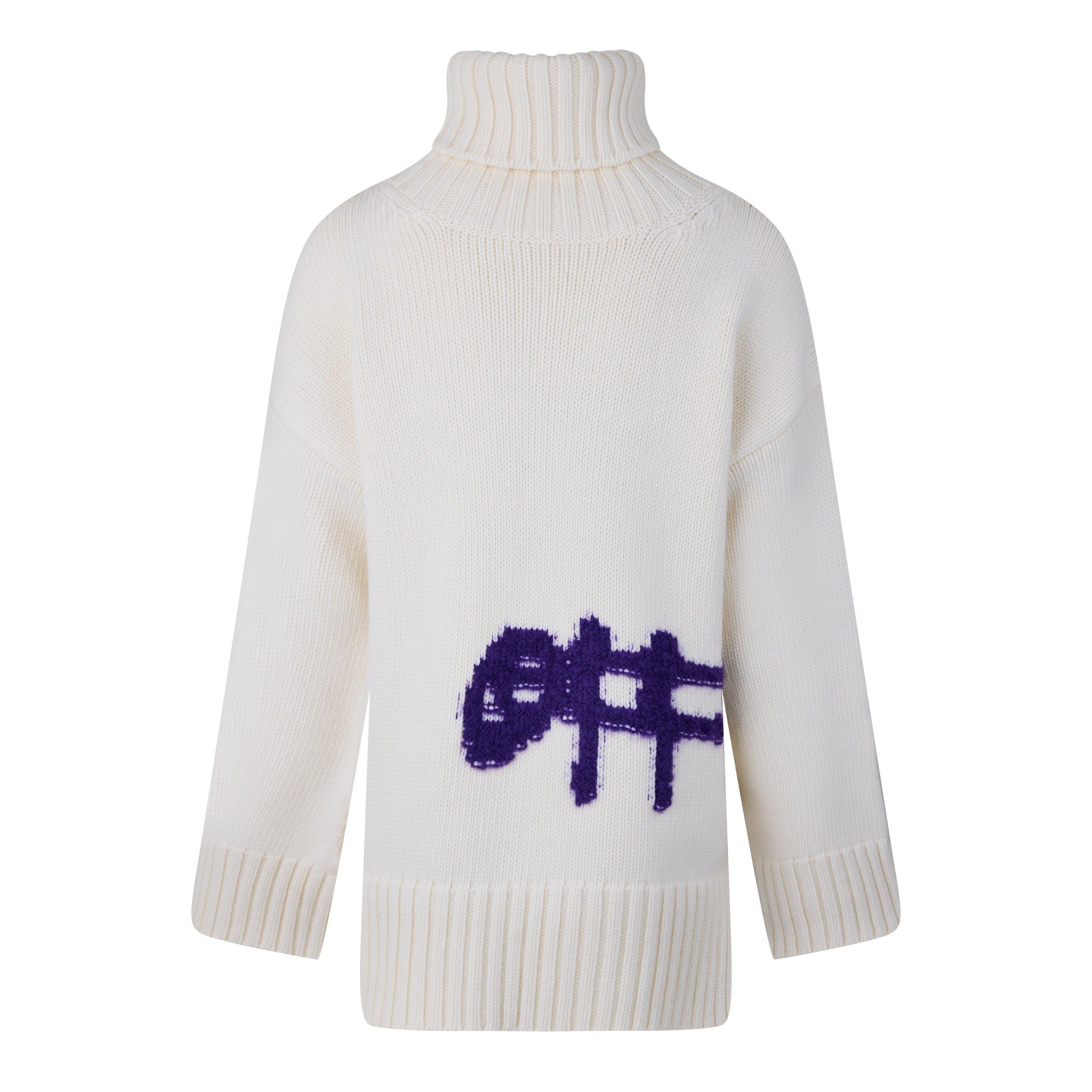 Logo Intarsia Turtleneck Sweater