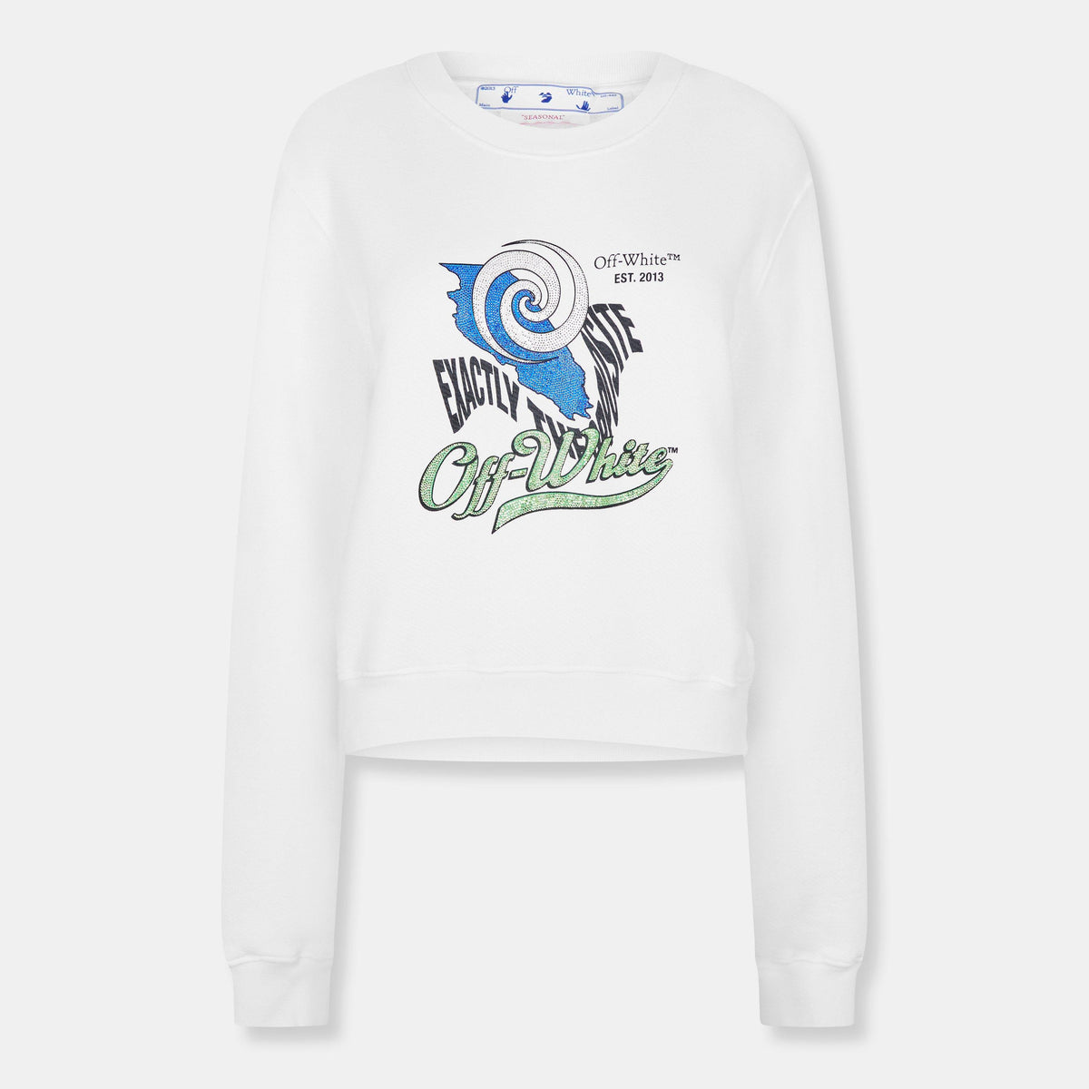 Off Bling Crop Crw Ld99