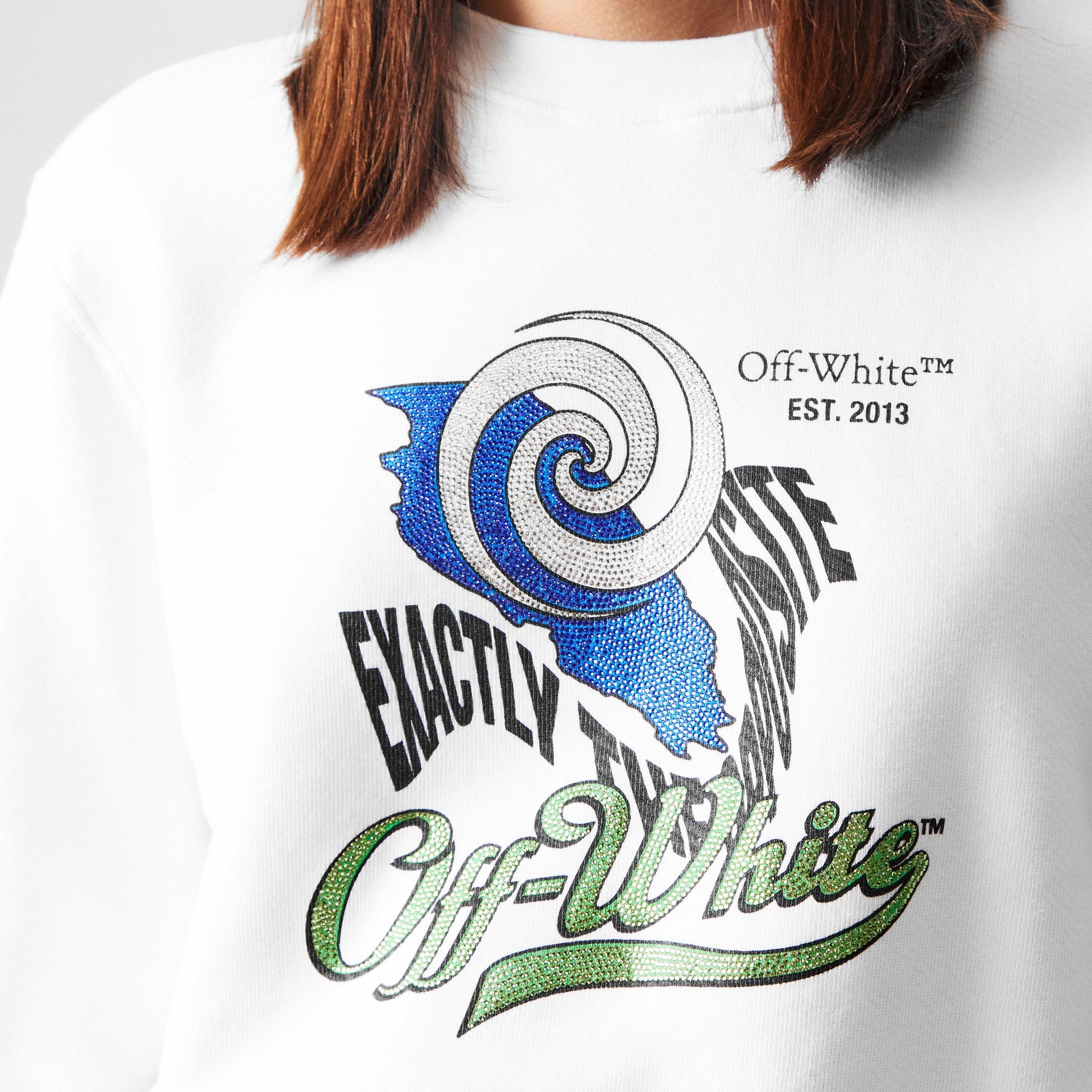 Women's Bling Cropped Crew Sweater