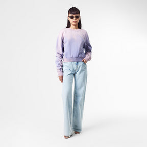 Women's  Cropped Crew-Neck Sweater