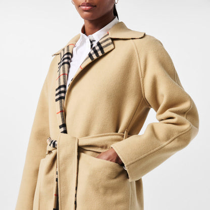 Reversible Cashmere Trench Overcoat