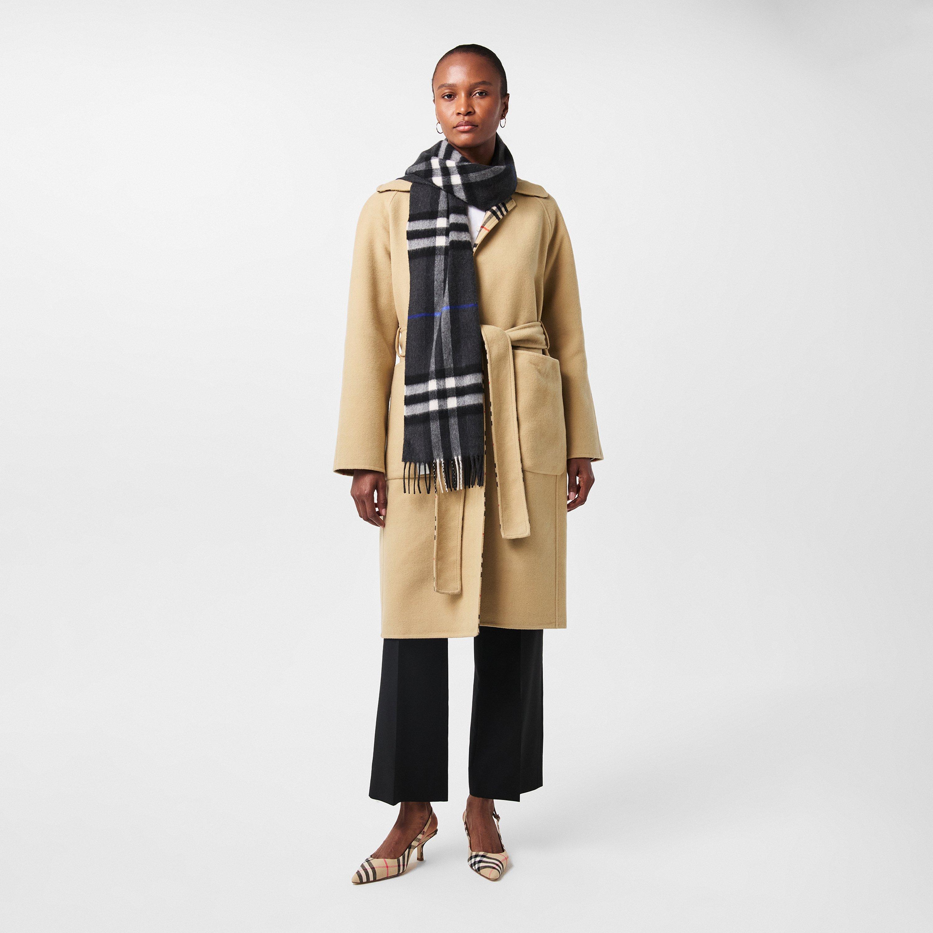 Reversible Cashmere Trench Overcoat