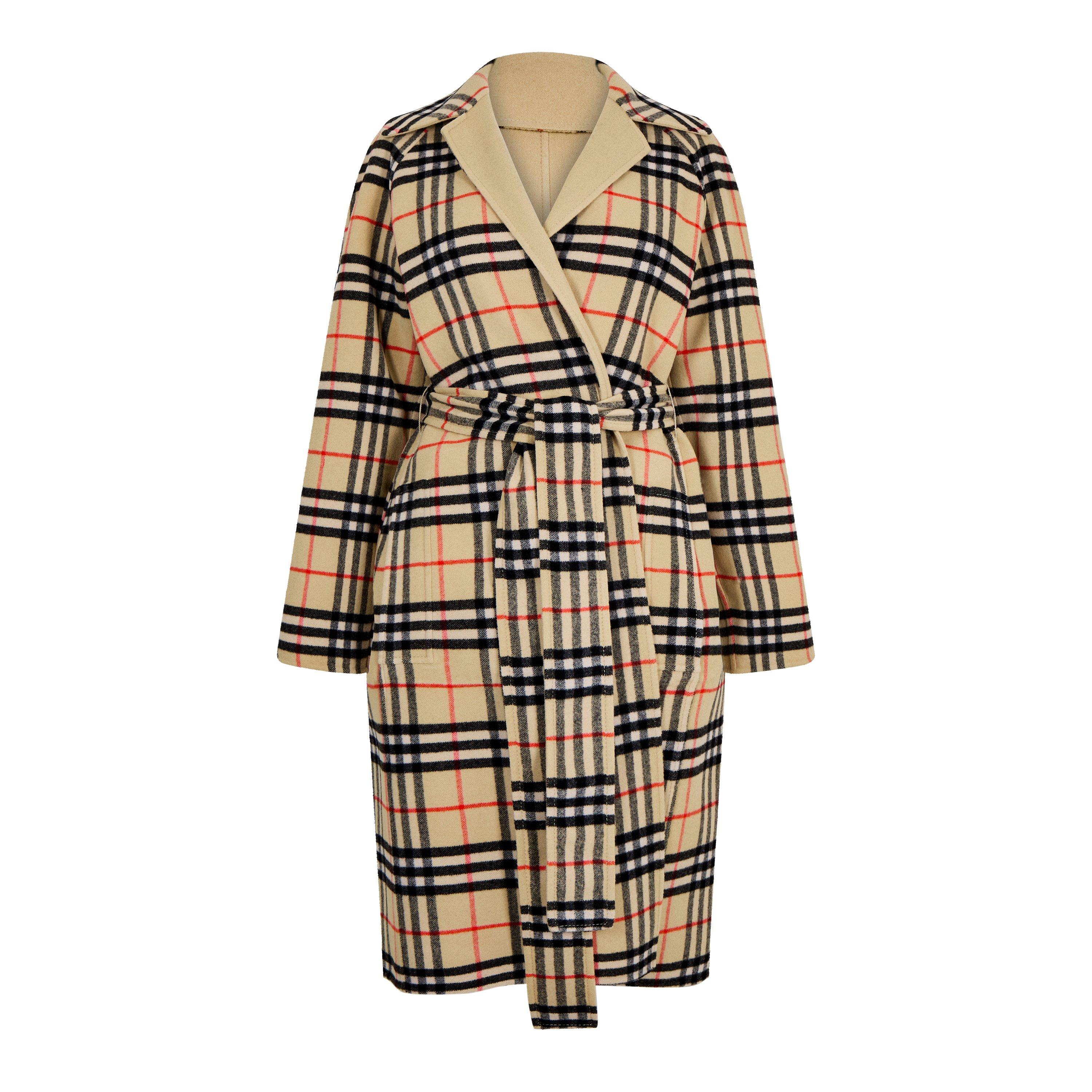 Reversible Cashmere Trench Overcoat