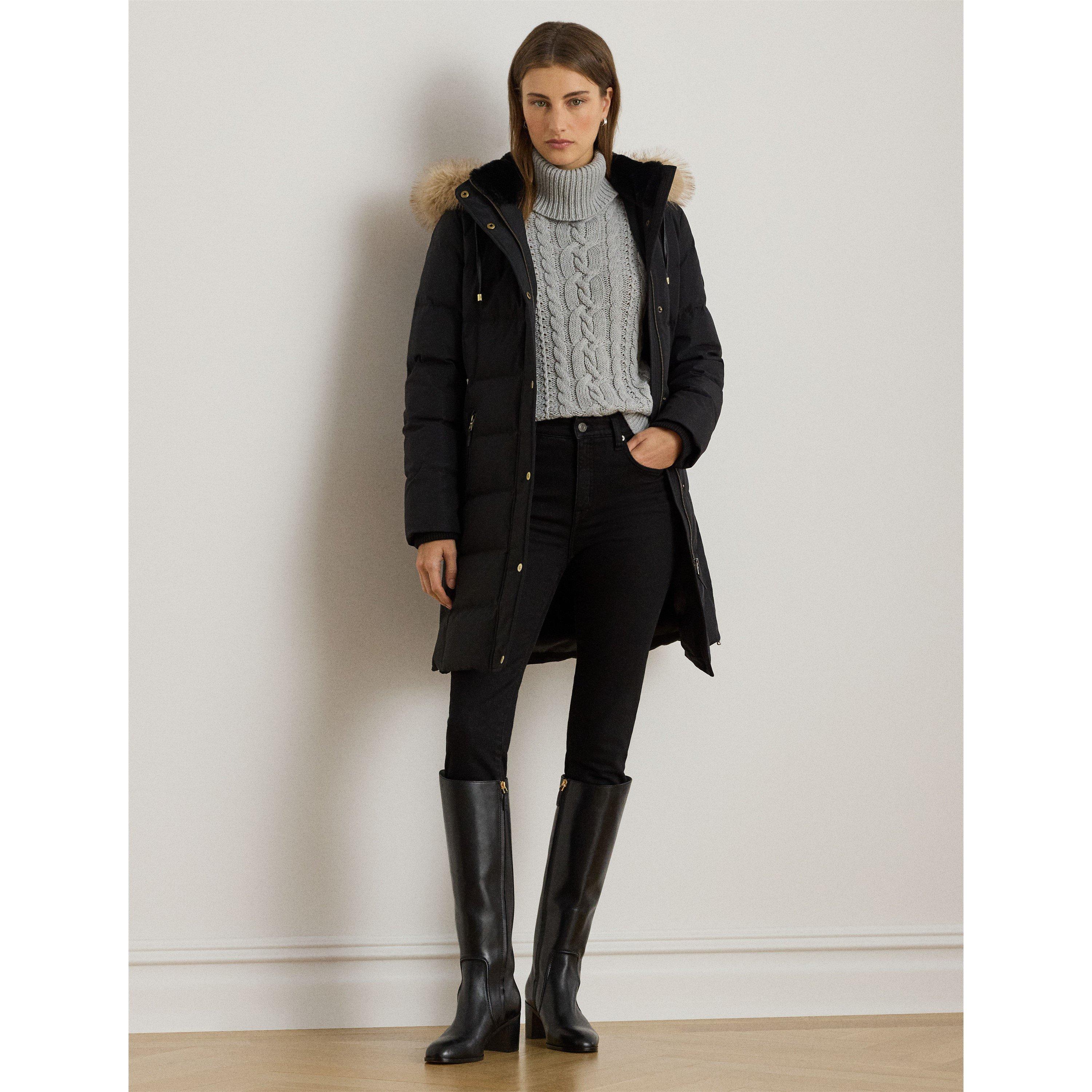 Fur Hood Medium Puffer Jacket