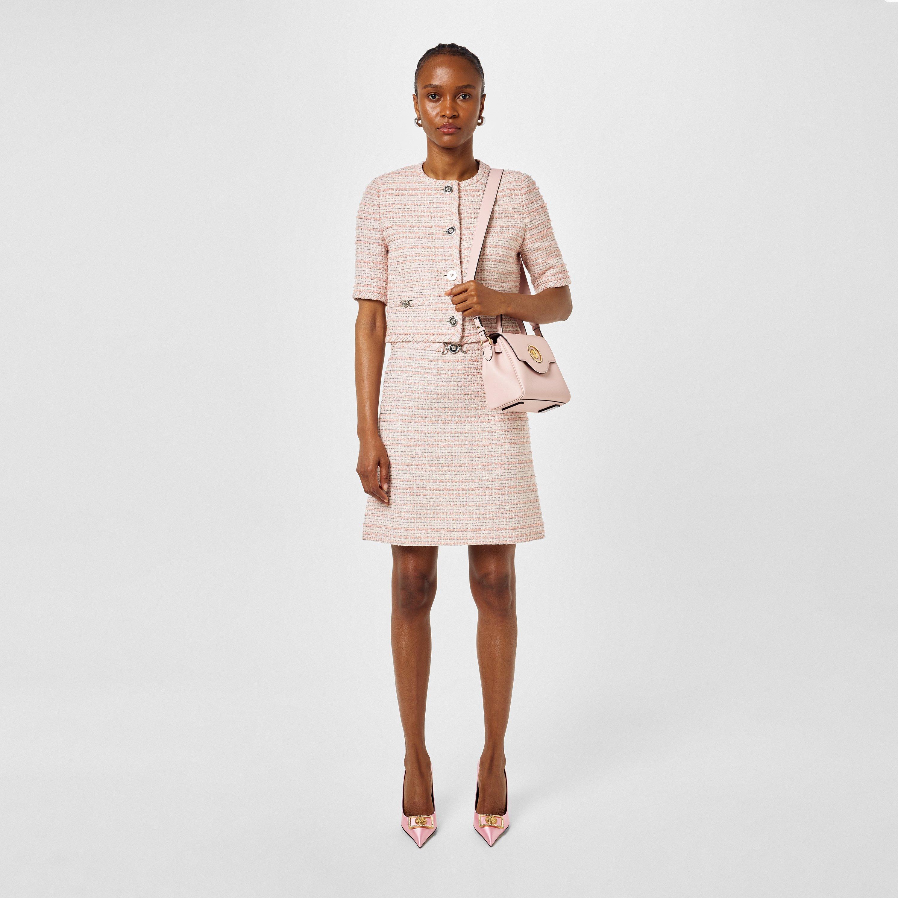 Tweed Cotton Short Sleeve Overcoat