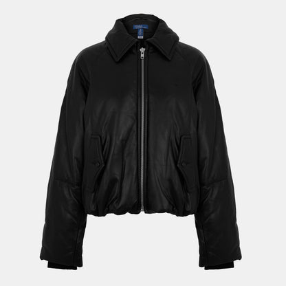 Women's Bomber Leather Jacket