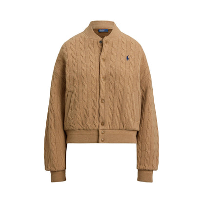 American Style Ribbed Trim Bomber Jacket