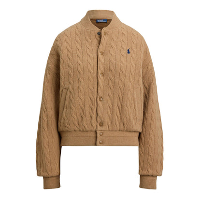 American Style Ribbed Trim Bomber Jacket