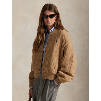 American Style Ribbed Trim Bomber Jacket