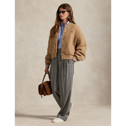 American Style Ribbed Trim Bomber Jacket