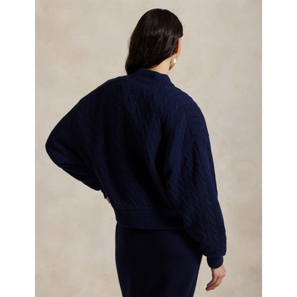 American Style Ribbed Trim Bomber Jacket