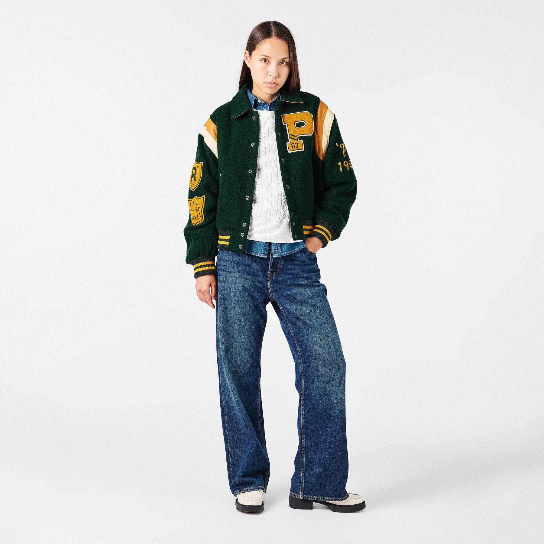 Women's Letterman Bomber Jacket