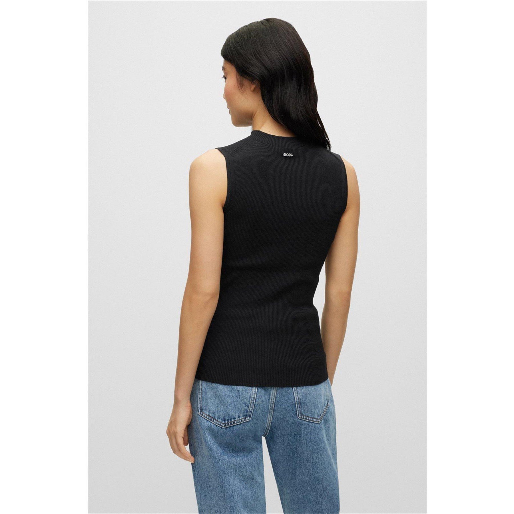 Women's Feskies Knitted Slim Fit Mock Neckline Top