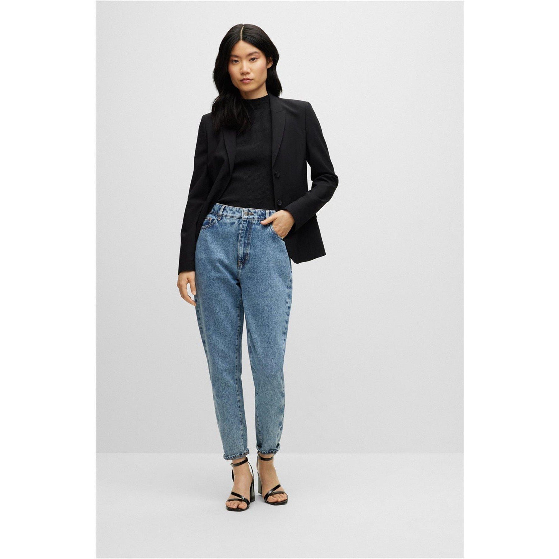 Women's Feskies Knitted Slim Fit Mock Neckline Top