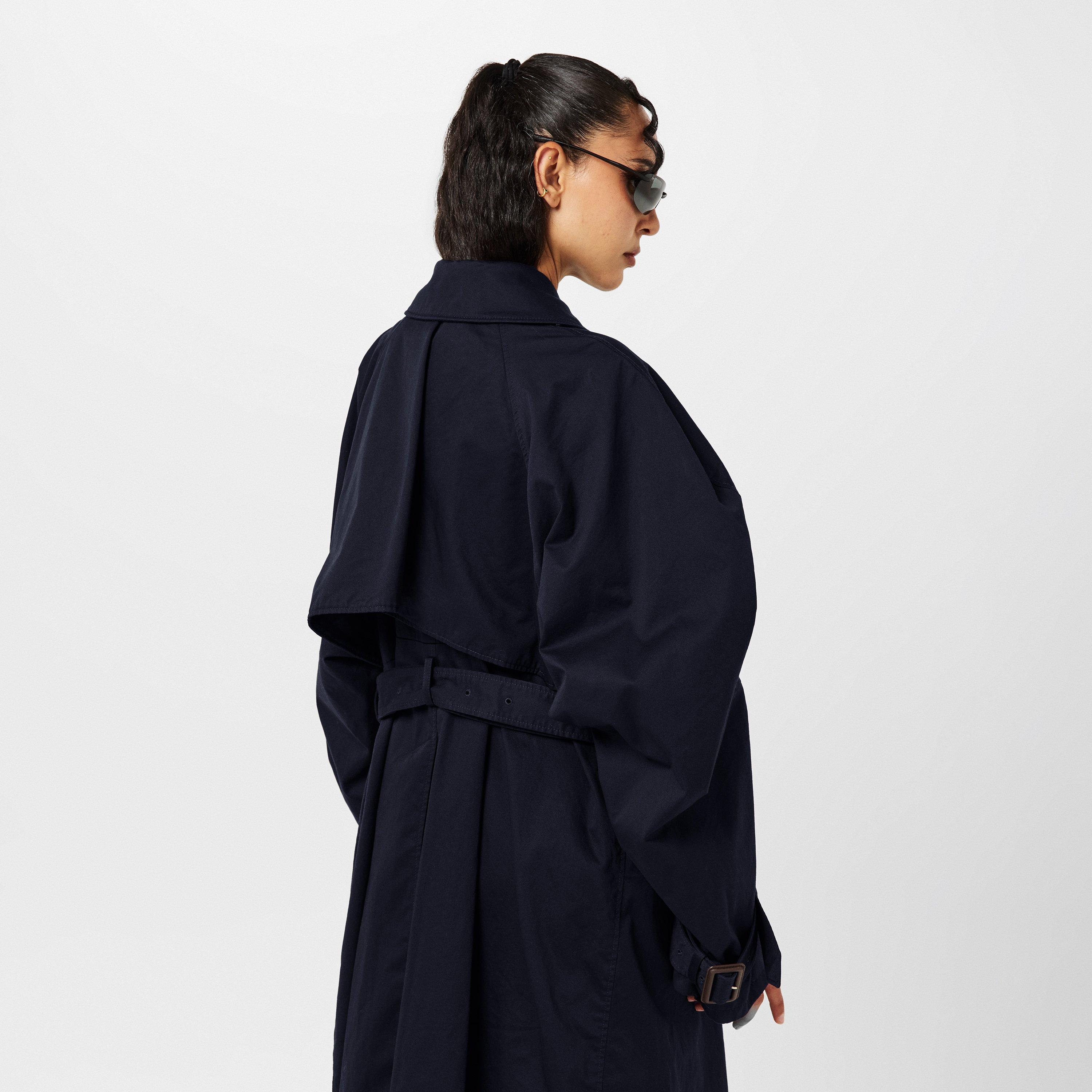 Oversized Water-Resistant Trench Coat