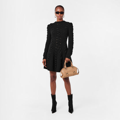 Alex Cable Knitted Jumper Dress