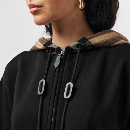 Cotton Melodie Check Oth Hoodie