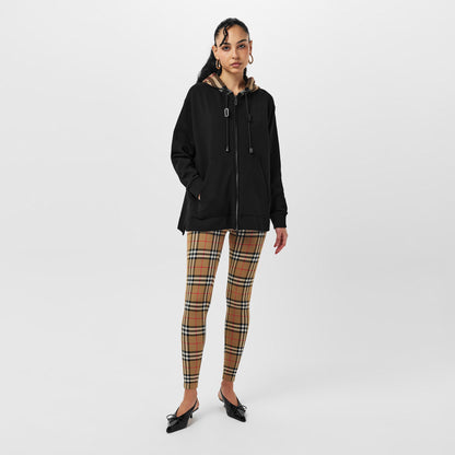 Cotton Melodie Check Oth Hoodie