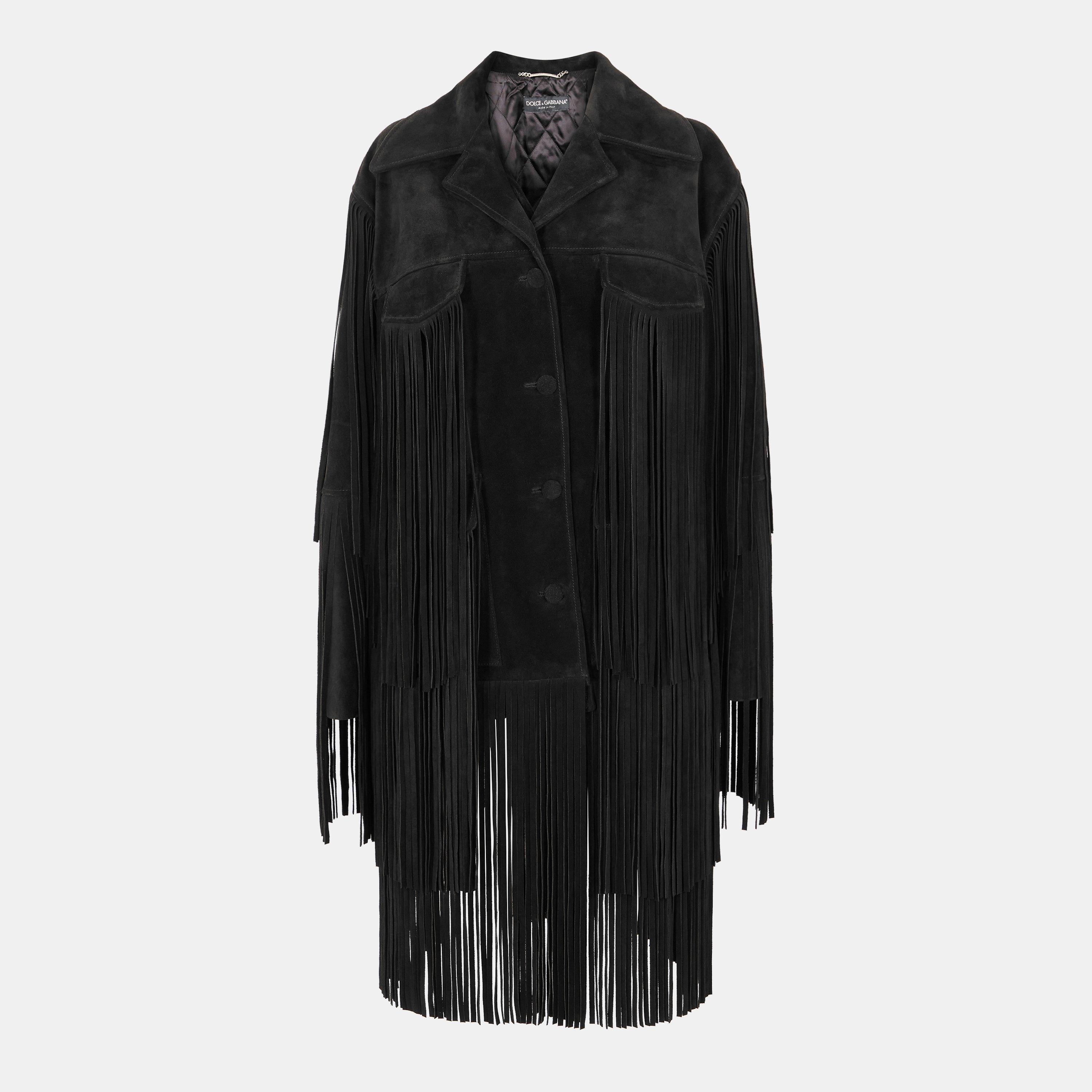 Suede Structured Leather Jacket