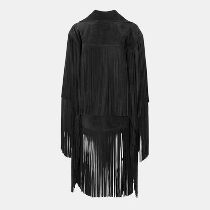 Suede Structured Leather Jacket