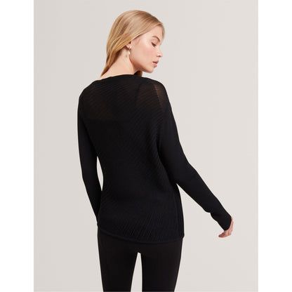 Long Sleeve Sheer Knitted Top