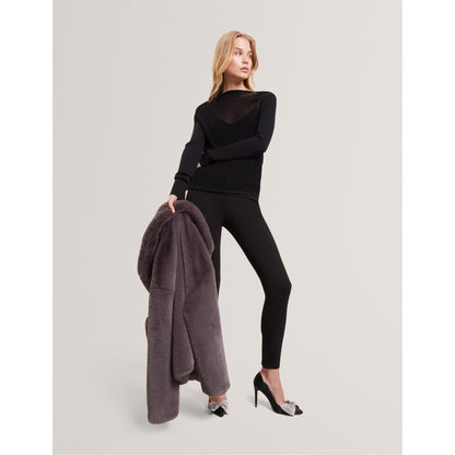 Long Sleeve Sheer Knitted Top