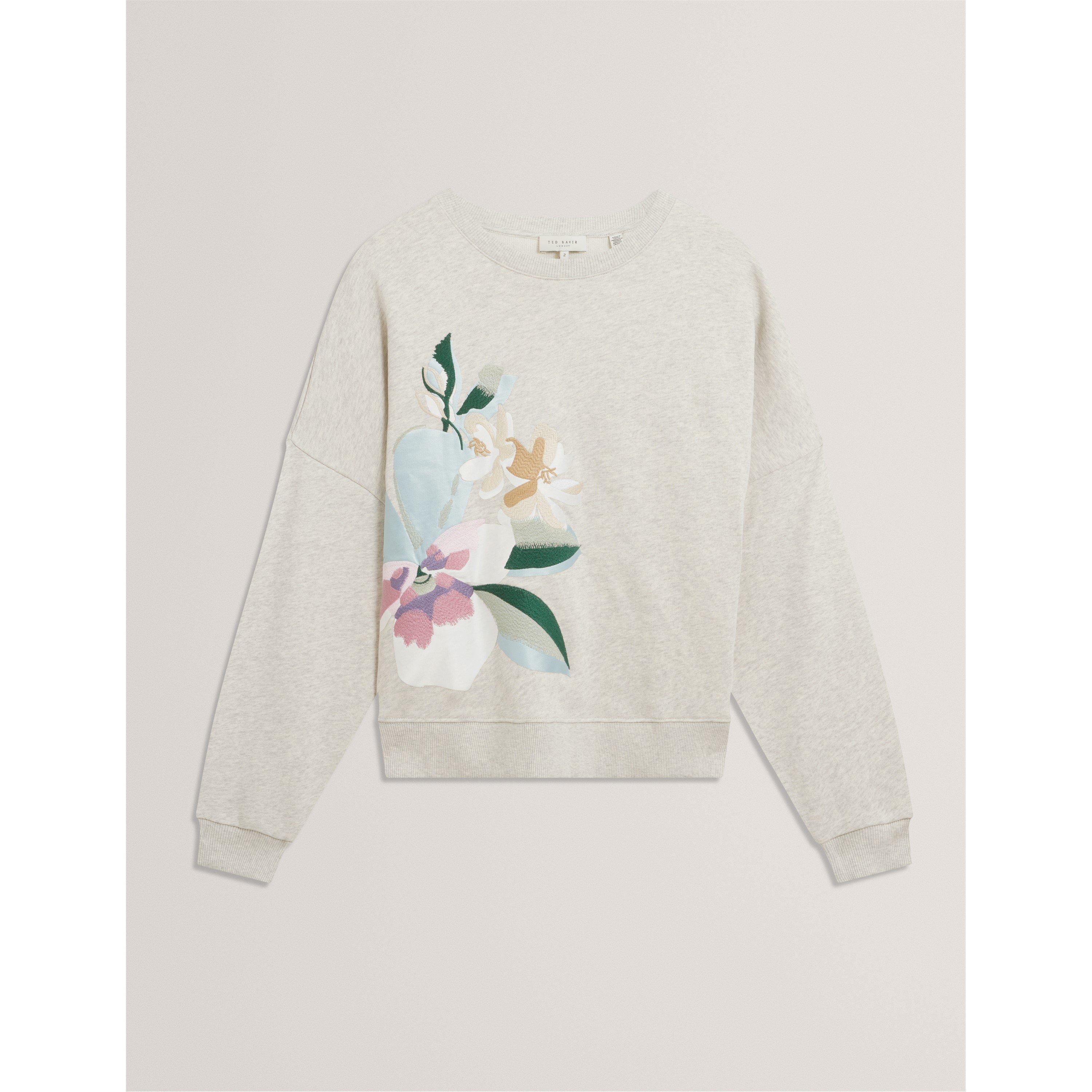 Embroidered Crew Sweatshirt