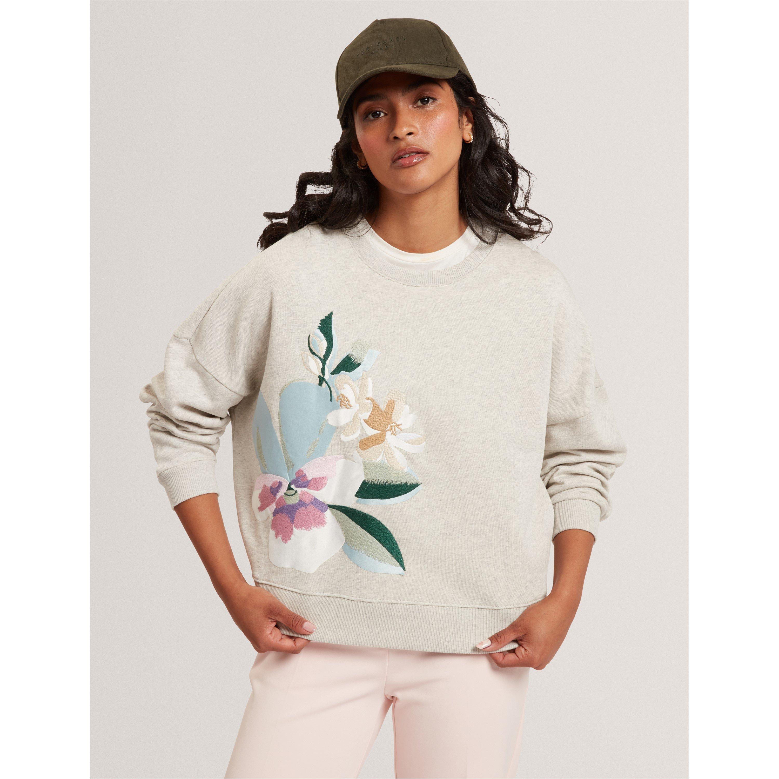 Embroidered Crew Sweatshirt