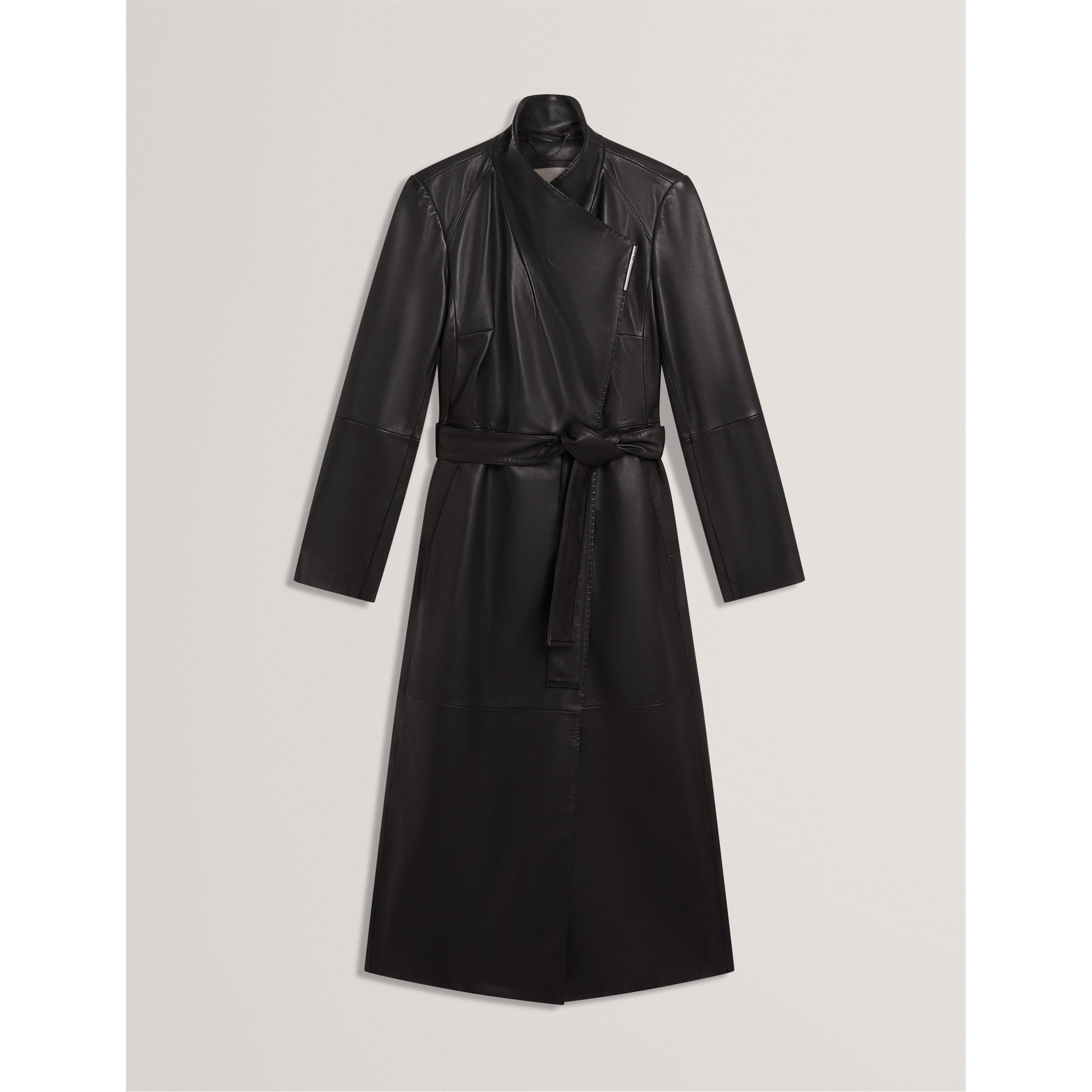 Leather Wrapcoat Overcoat