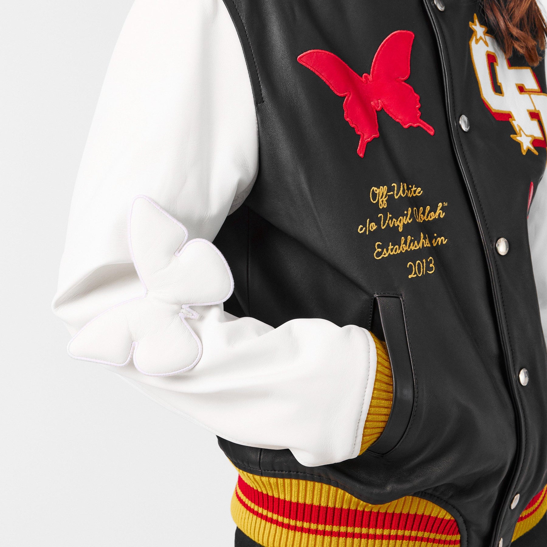 Off Leather Jacket Ld99
