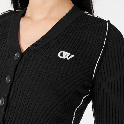 Diagonal Stripe Knitted Top