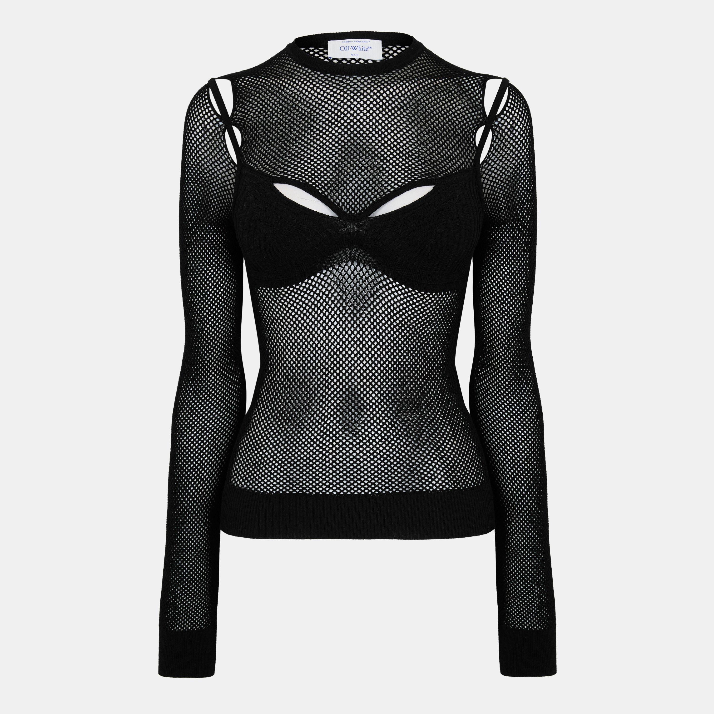 Textured Contemporary Fit Knitted Top