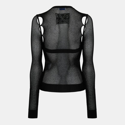 Textured Contemporary Fit Knitted Top