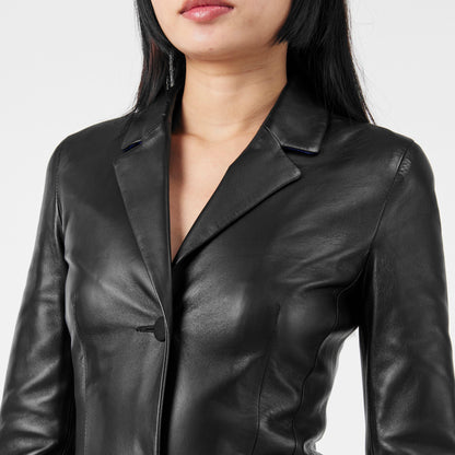 Genuine Leather Tailored Fit Leather Jacket