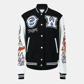 Women's Patch Varsity Jacket
