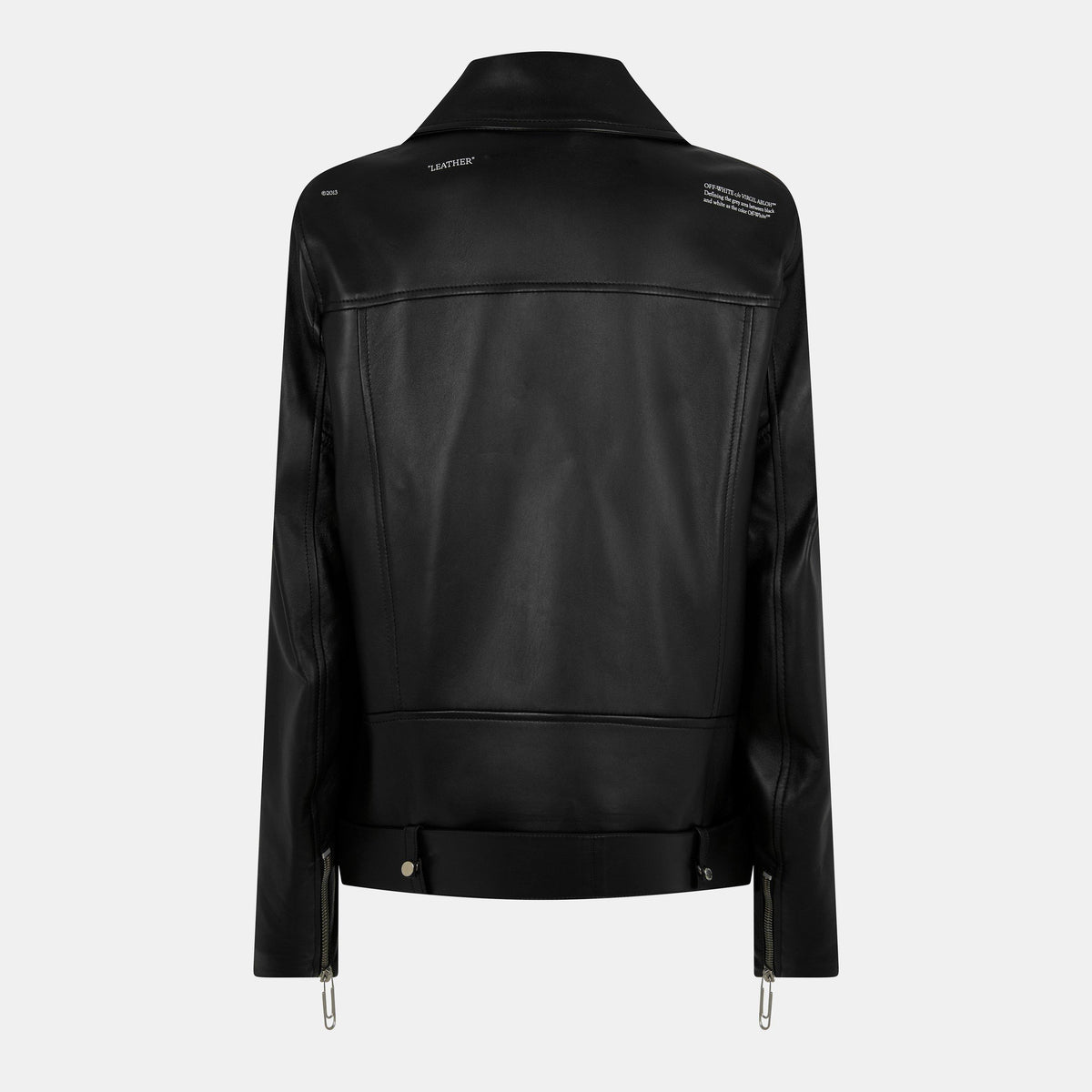 Women's Oversized Biker Jacket with Belted Hem