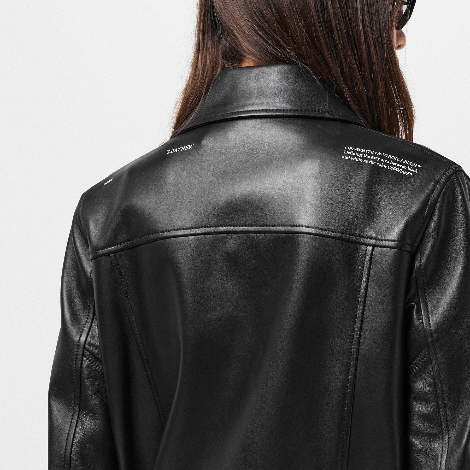 Women's Oversized Biker Jacket with Belted Hem
