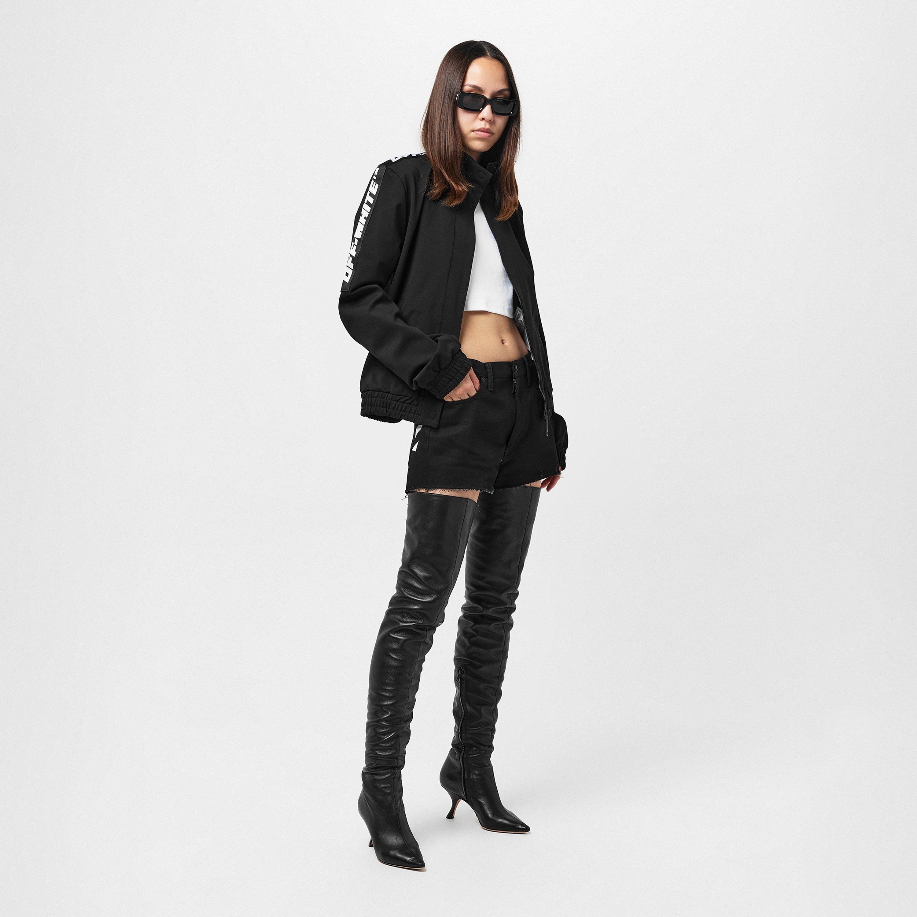 - Weather-Resistant Cropped Short Puffer Jacket