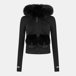 Bal Fur Pull Over Hoodie