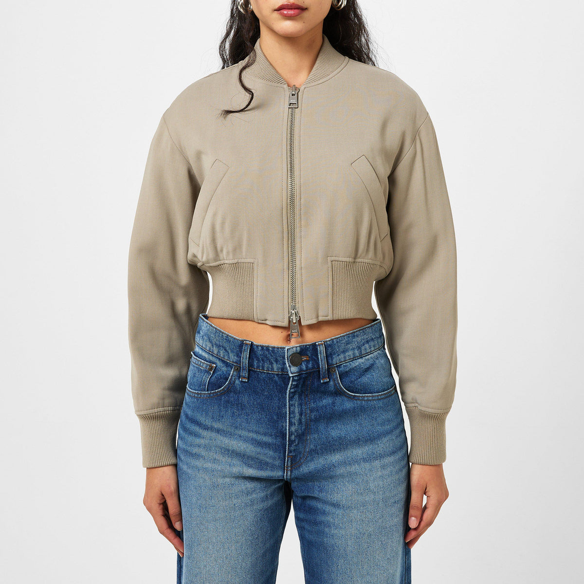 Zipped Bomber Jacket