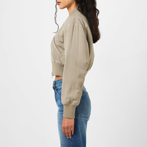 Zipped Bomber Jacket