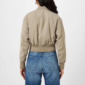 Zipped Bomber Jacket