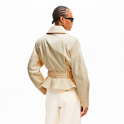 GIV Belted Bomber Jacket