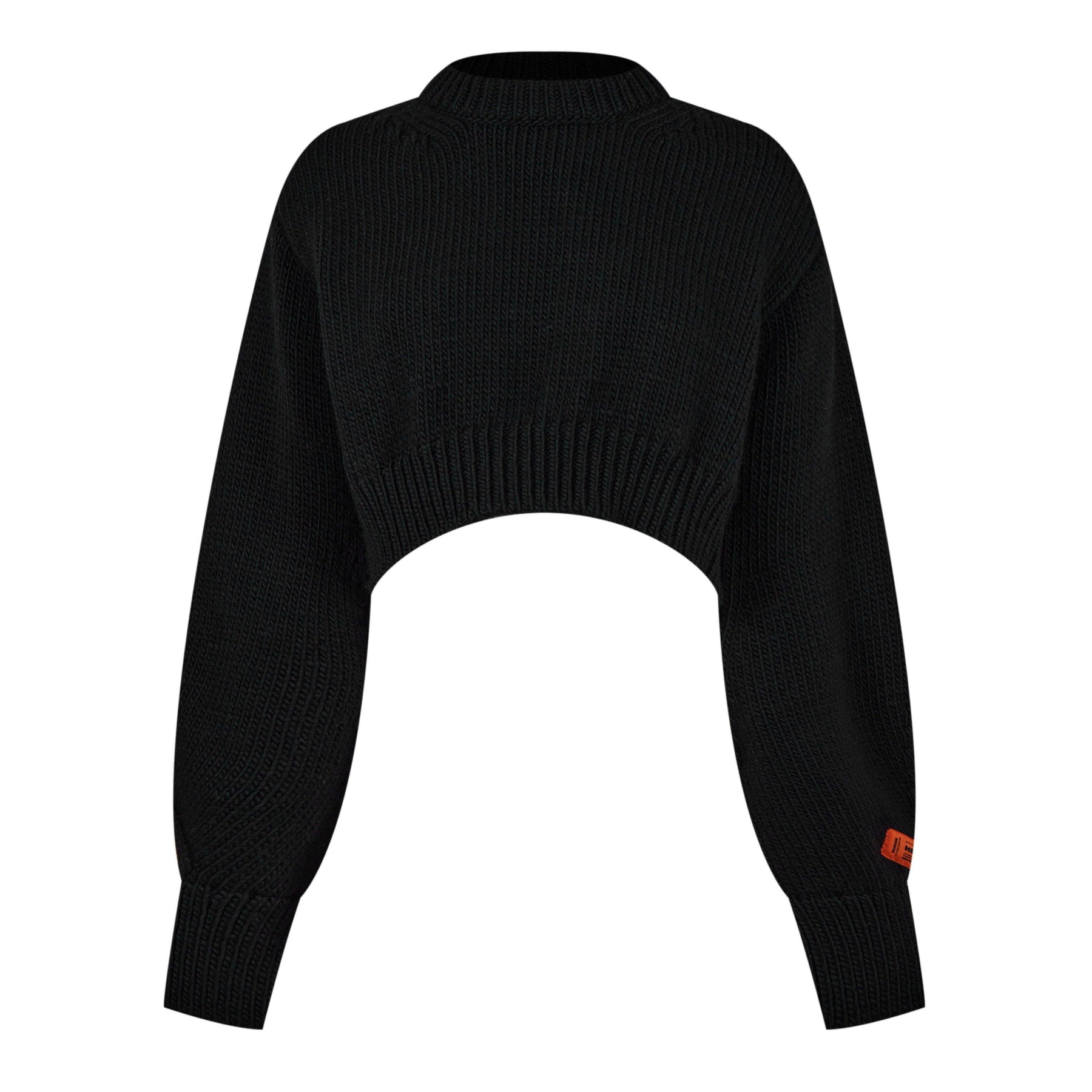 Backless Cut Out Crewneck Sweater