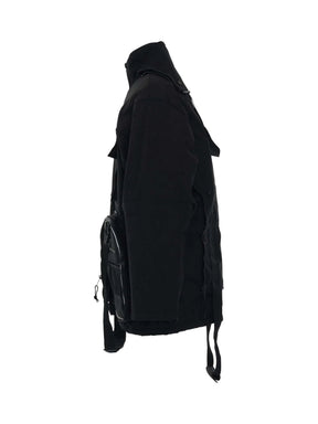 Transformer Gym Bag Parka in Black