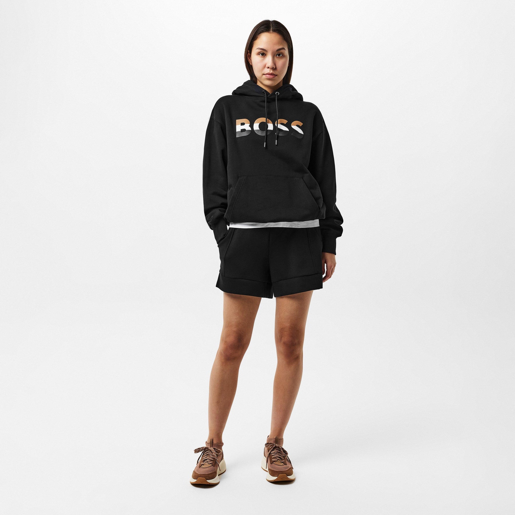 Women's Iconic Hoodie, Printed Logo Design