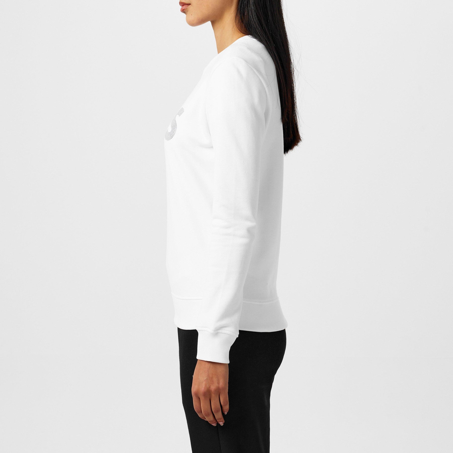 Women's Crew Sweatshirt, Sparkling Diamante